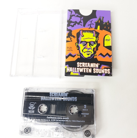 1997 Screamin Sounds of Halloween Cassette Tape Horror Scary Sound Effects FX - Picture 1 of 9